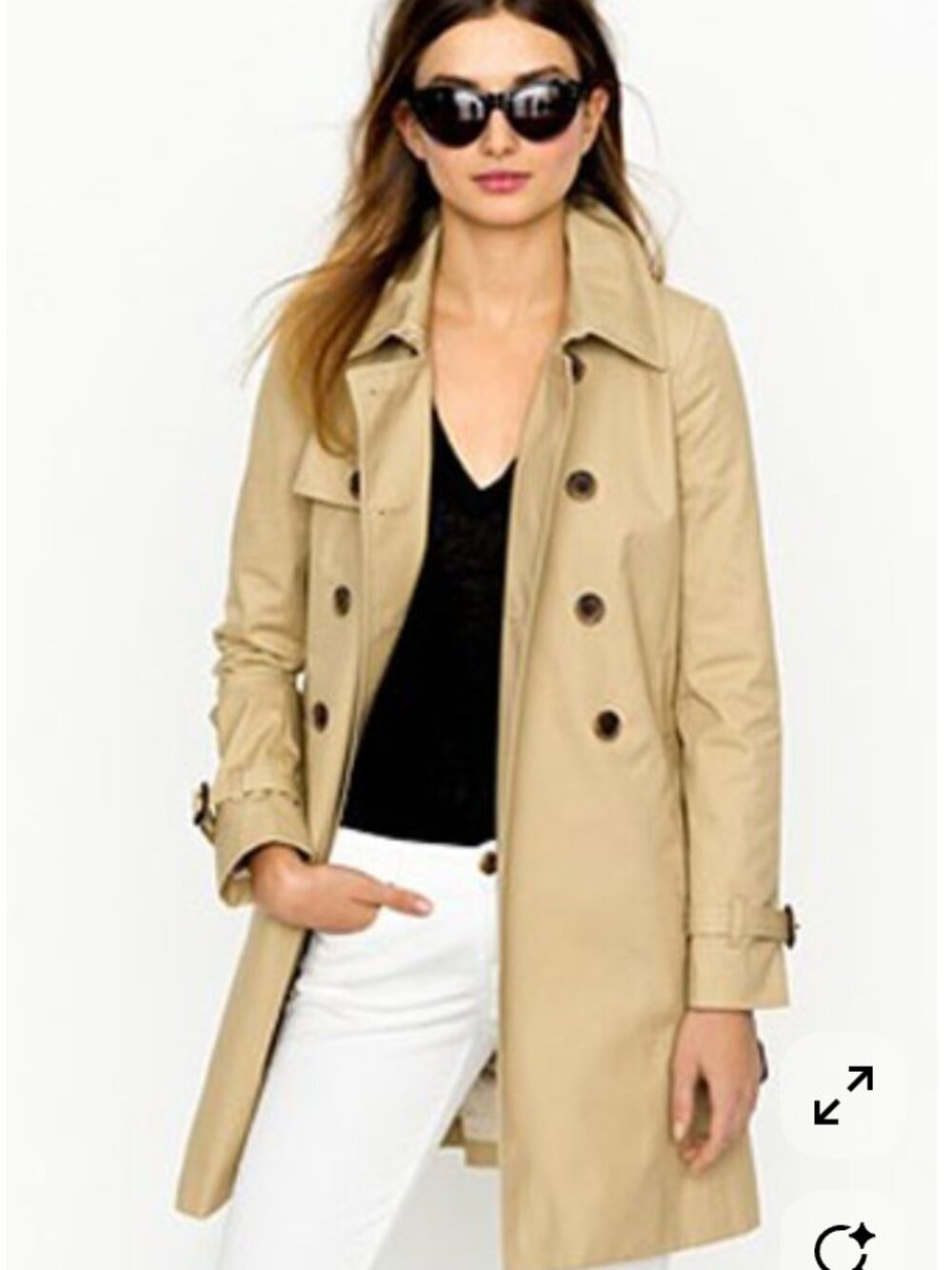 J Crew Collection Trench Coat - size 2P